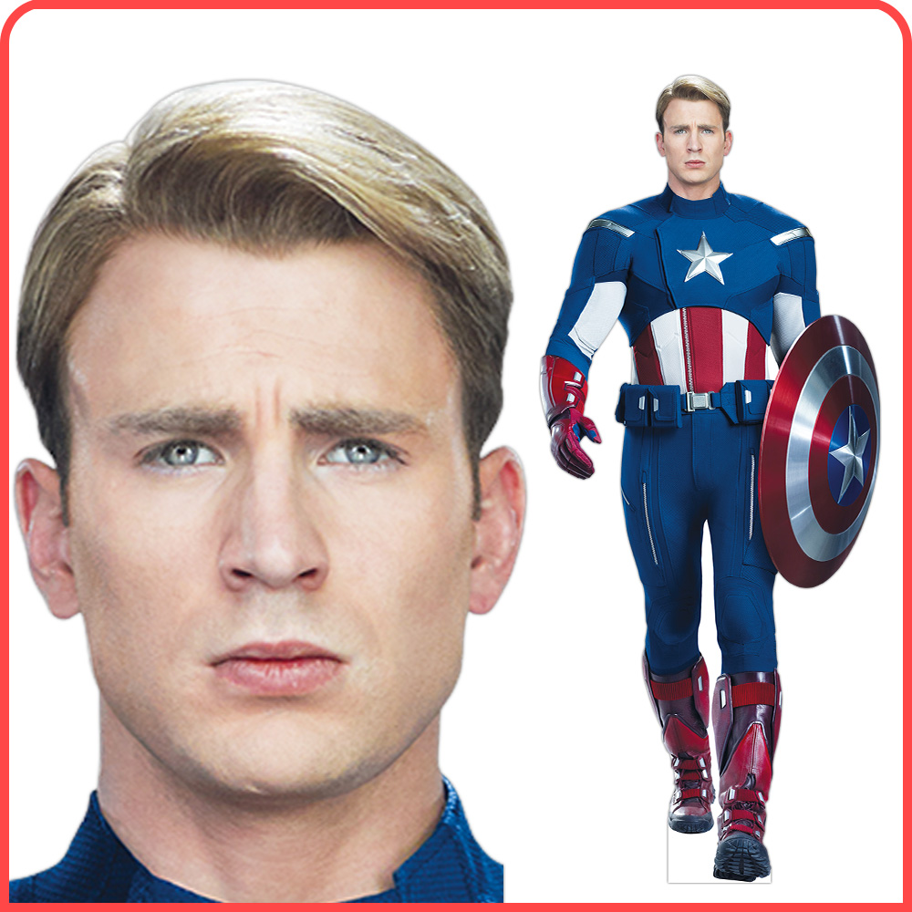 Шаблон ростовая фигура Мстители Капитан Америка | PLASTIKUB.RU